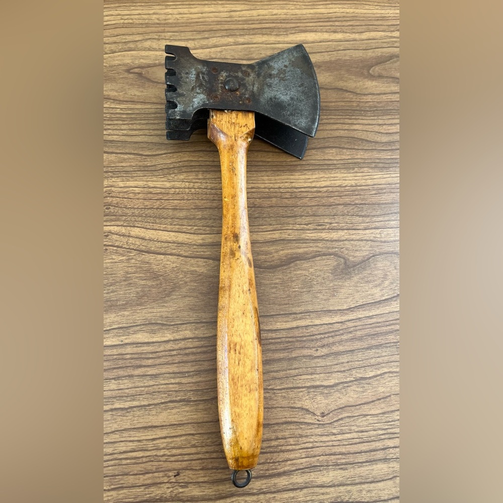 Vintage Wood-Handled Meat Tenderizer